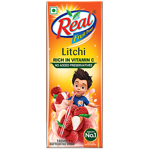 Real Fruit Power Juice Litchi, 180 ml