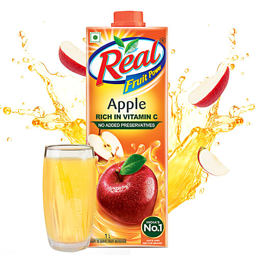 Real Fruit Power Juice Apple, L