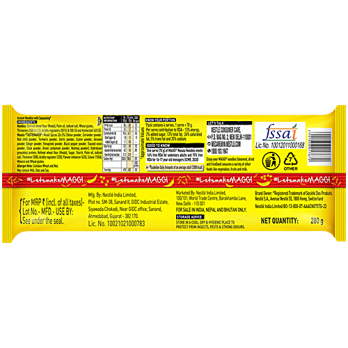 Maggi 2-Minute Masala Instant Noodles 280 Gm