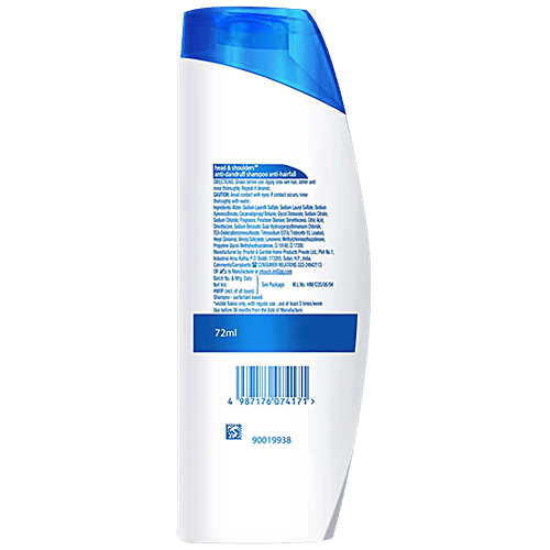 Head & Shoulders Anti-Hairfall Anti-Dandruff Shampoo 72 Ml