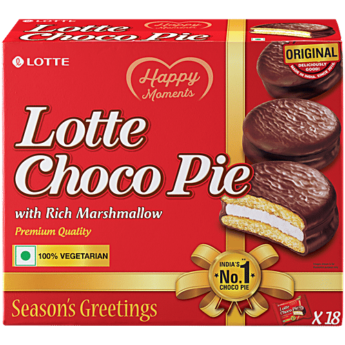 Lotte Real Orange Choco Pie 28 Gm