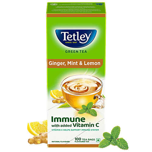 Buy Tetley Green Tea Ginger Mint Lemon 100 Pcs Carton Online At