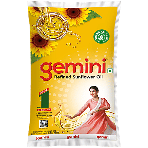 Gemini Refined Sunflower Oil 800 Gm