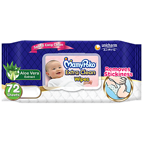 Buy Mamypoko Baby Wipes 50 Pcs Pouch Online at the Best Price of