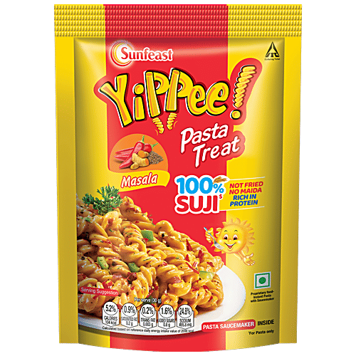 Buy Sunfeast Yippee Pasta Treat-masala 65 Gm Pouch Online at the