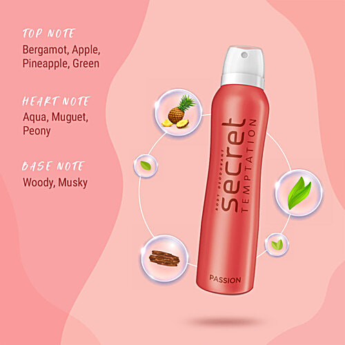 Secret Temptation Passion Body Womens Deodorant