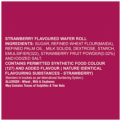 Dukes Waffy Strawberry Wafer Rolls 250 Gm