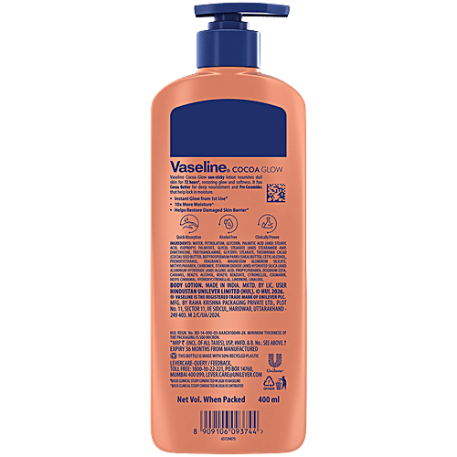 Vaseline Intensive Care Cocoa Glow Body Lotion 400 Ml