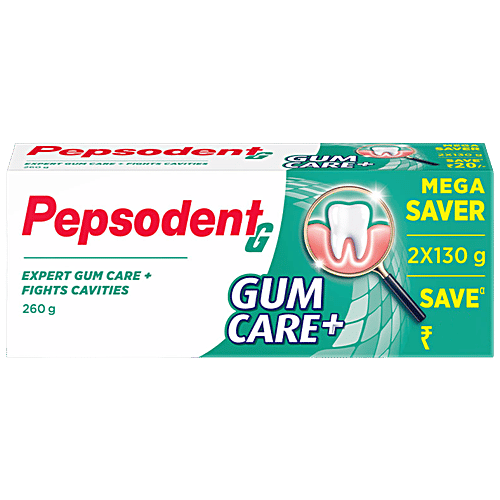 Pepsodent Protection Gumcare + Toothpaste 130G (Pack Of 2 )