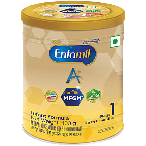 Enfamil A+ Stage Infant Formula Baby Food Powder Up To Months, 400 g