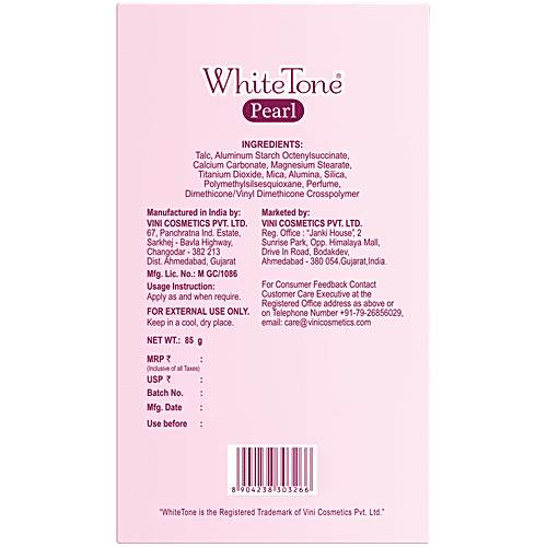 White Tone Pearl Face Powder 75G