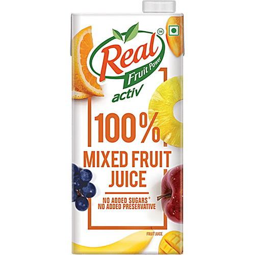 Buy Real Activ 100 Juice Mixed Fruit 200 Ml Carton Online at the