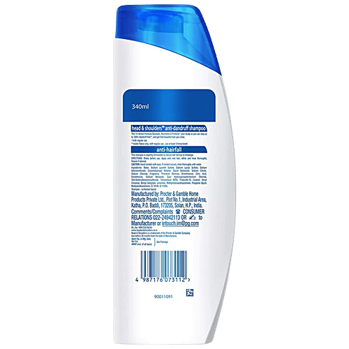 Head & Shoulders Anti Hairfall, Anti Dandruff Shampoo 340 ml