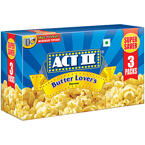 Buy Act Ii Instant Popcorn Butter Lovers Flavor 297 Gm Carton Online at ...