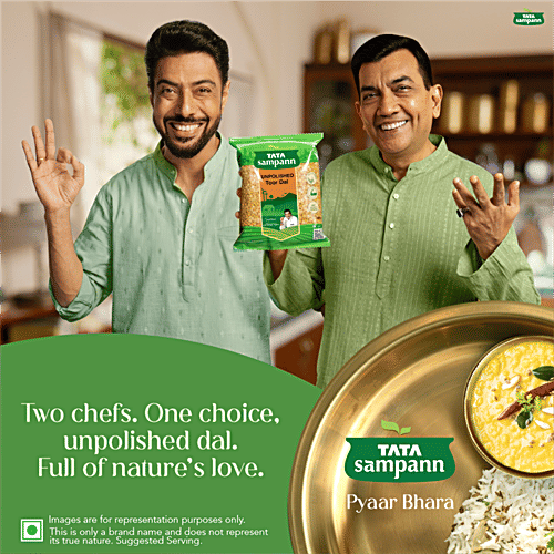 Tata Sampann Unpolished Toor / Arhar Dal 500 Gm
