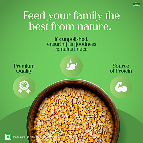 Tata Sampann Unpolished Toor / Arhar Dal 500 Gm