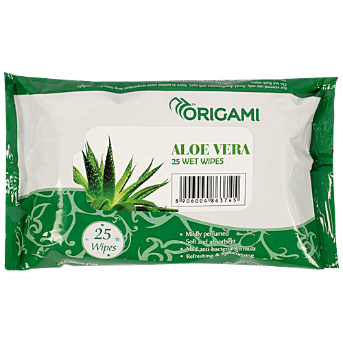 Buy Origami So Soft Wet Wipes Aloe Vera Flavour 25 Pulls Online at the Best  Price of Rs 71.25 - bigbasket