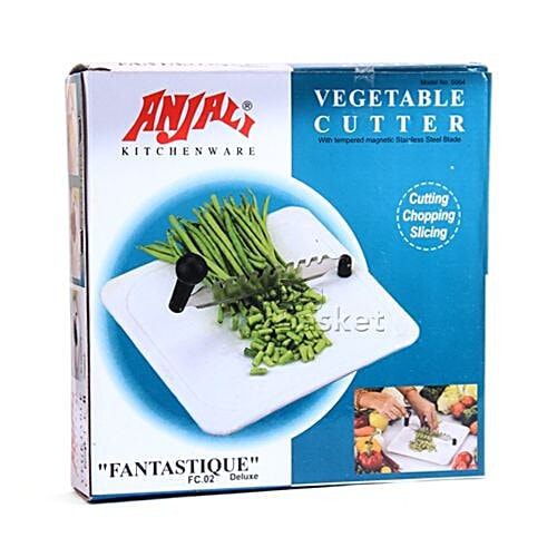 Tagliaverdure Anjali Fantastique Flexie In Acciaio Inox - Tagliere Flessibile Con Lama A Doppio Filo Per Frutta E Verdura, 22,5 Cm