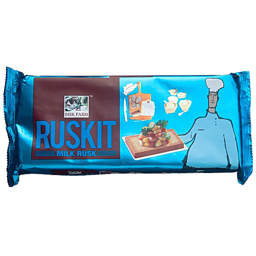 Buy Bisk Farm Ruskit - Milk Rusk 200 gm Pouch Online at Best Price. of ...