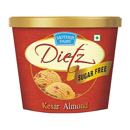 Buy Mother Dairy Dietz Sugar Free Ice Cream Kesar Almond 500 Ml