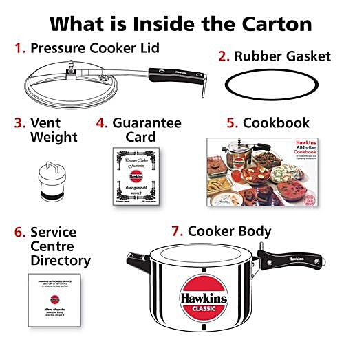 Buy Hawkins Pressure Cooker Classic Ltr Online At Best Price of
