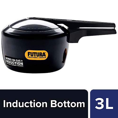 Hawkins Futura Hard Anodised Aluminium Pressure Cooker Induction Base,  Black, IFP30, L