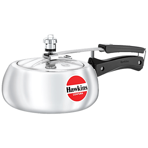 Hawkins Contura Aluminium Inner Lid Pressure Cooker With Handle, Silver,  HC20, L