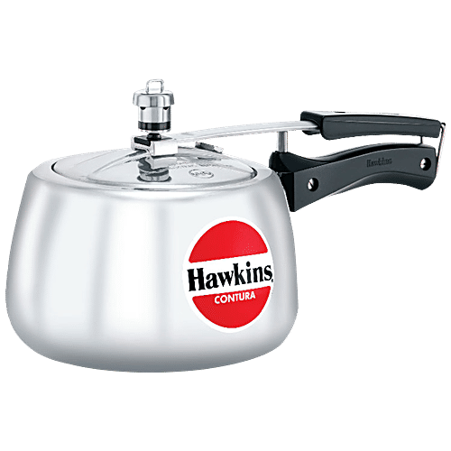 Hawkins Contura Aluminium Inner Lid Pressure Cooker With Handle, Silver,  HC30, L