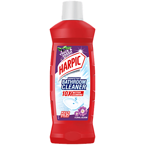 Harpic Disinfectant Bathroom Cleaner Liquid - Floral Bloom, 1L