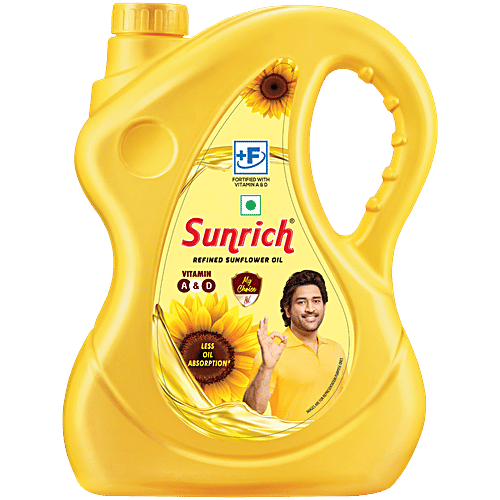 Buy Sunrich Refined Sunflower Oil 5 Ltr Online at the Best Price of Rs  864.48 - bigbasket