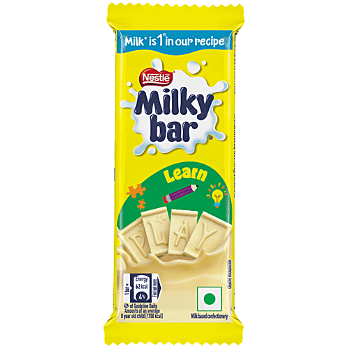 Nestle Milkybar Creamy White Chocolate Tablet Bar, 12.5 g