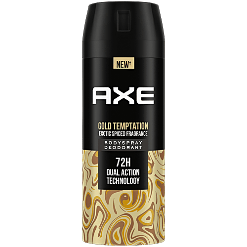Axe Gold Temptation Body Spray Deodorant Exotic Spiced Fragrance, 150 ml