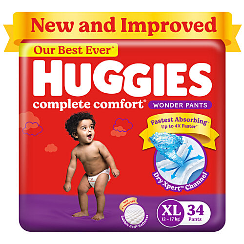 Buy Huggies Diapers Extra Large, Wonder Pants 38 pcs Online at