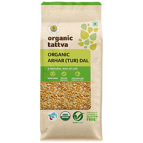 Organic Tattva Arhar / Tur Dal 1 Kg