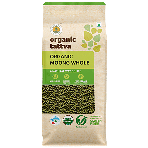 Organic Tattva Whole Moong 1 Kg