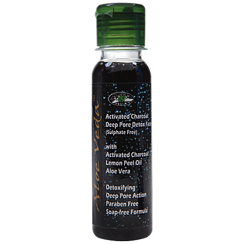Buy Aloe Veda Face Wash - Activated Charcoal Deep Pore Detox (Sulphate  Free) 100 ml Online at Best Price. of Rs null - bigbasket