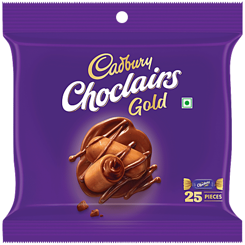 Cadbury Choclairs Gold Candy, 125 g (25 Candies)