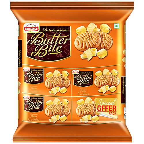 Priyagold Butter Bite Premium Butter Cookies, 520 g