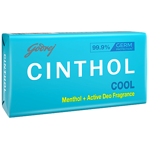 Cinthol Cool Deo Soap With Menthol 100G (Buy 4 Get 1 Free)