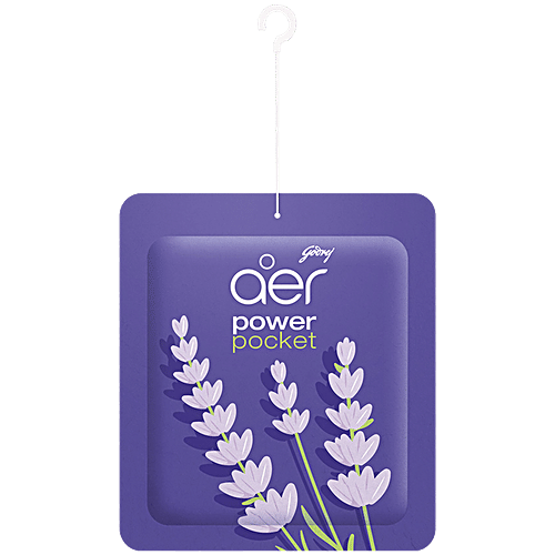 Godrej Aer Power Pocket Lavender Bloom Bathroom Fragrance, 10 G Pch