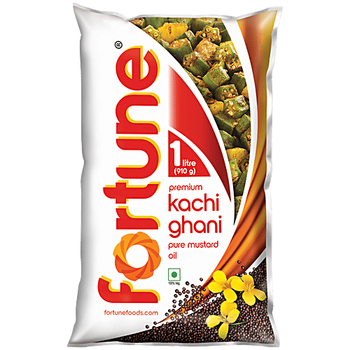 Fortune Premium Kachi Ghani Pure Mustard Oil, L