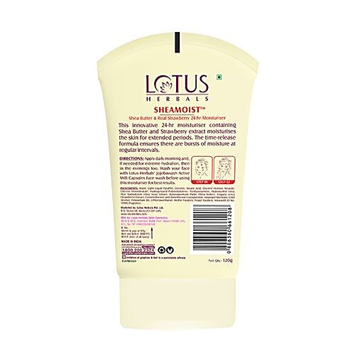 Lotus Sheamoist Butter Real Strawberry Moisturiser 120G Tube