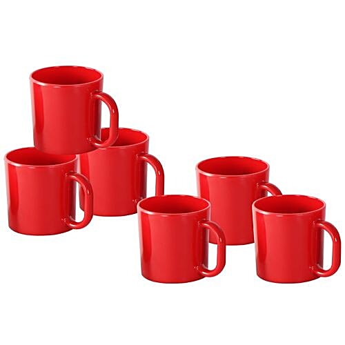 Red Mug Set Buy Iveo Coffee/Chai Mug Set - Smart - 100% Melamine - Red Online at ...