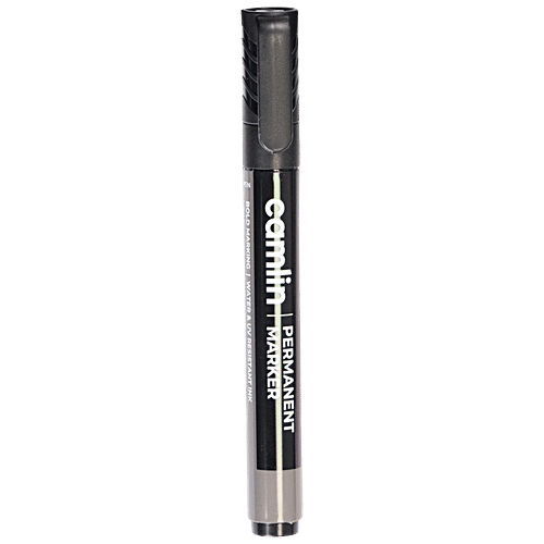 Camlin Permanent Marker Refillable, Black, pc - Main Image