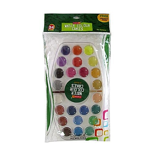 Buy Camel Artist Water Colours Assorted box of cakes, 24 shades with Brush Onlin