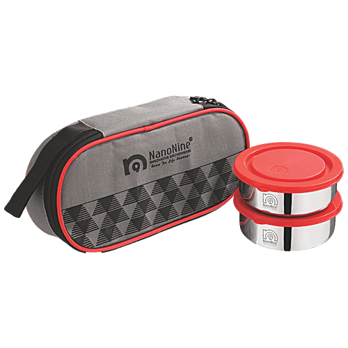 Buy NanoNine Stainless Steel Lunch Box/Tiffin Set With Bag