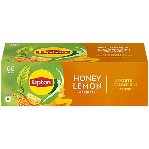 Buy Lipton Green Tea Bags Honey Lemon 100 Pcs Online At Best Price