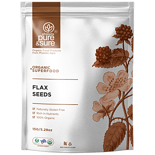 Buy Phalada Pure Sure Organic Flax Seeds 150 Gm Online At Best