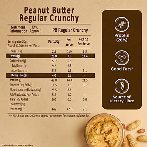 Sundrop Crunchy Peanut Butter 924 Gm
