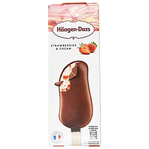 Buy Haagen Dazs Stick Strawberry Cream 80 Ml Online At Best Price